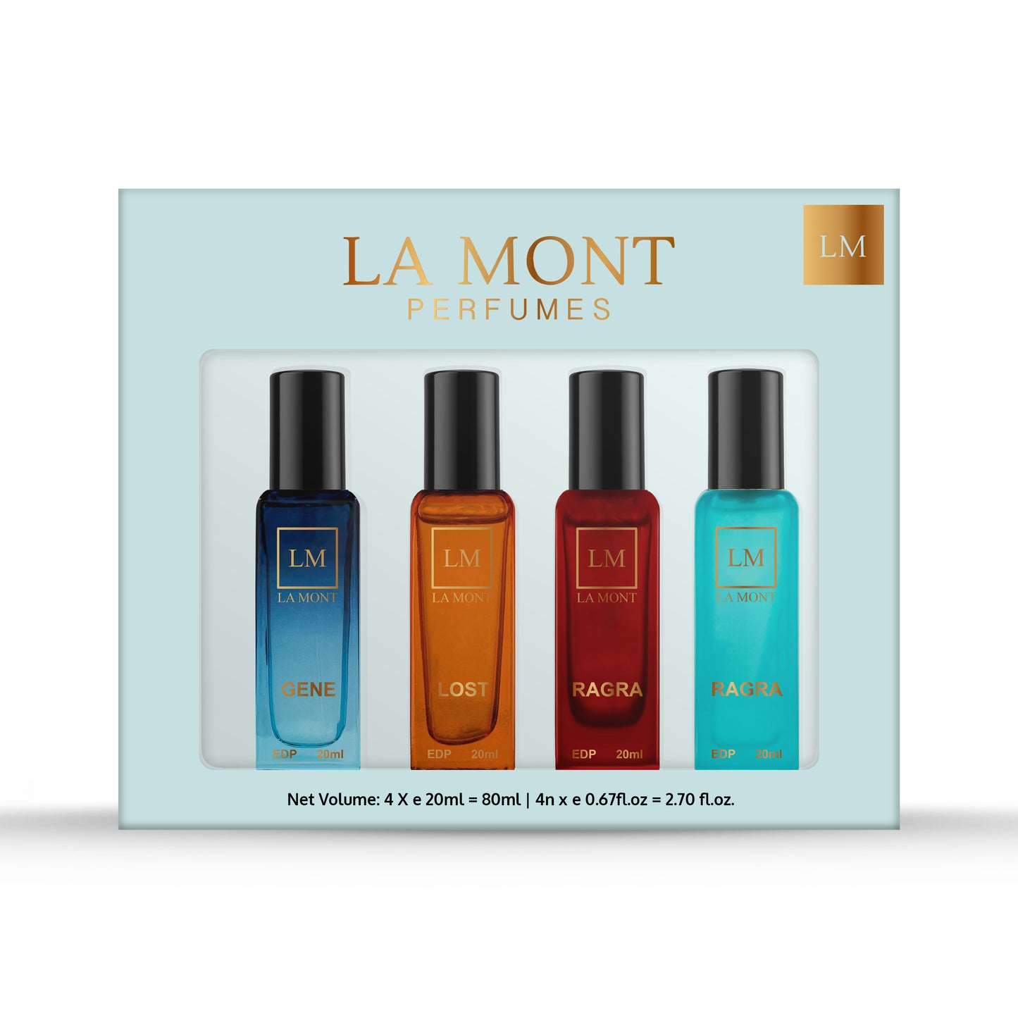 Luxury Perfume Gift Set For Unisex - 4 x 20ml