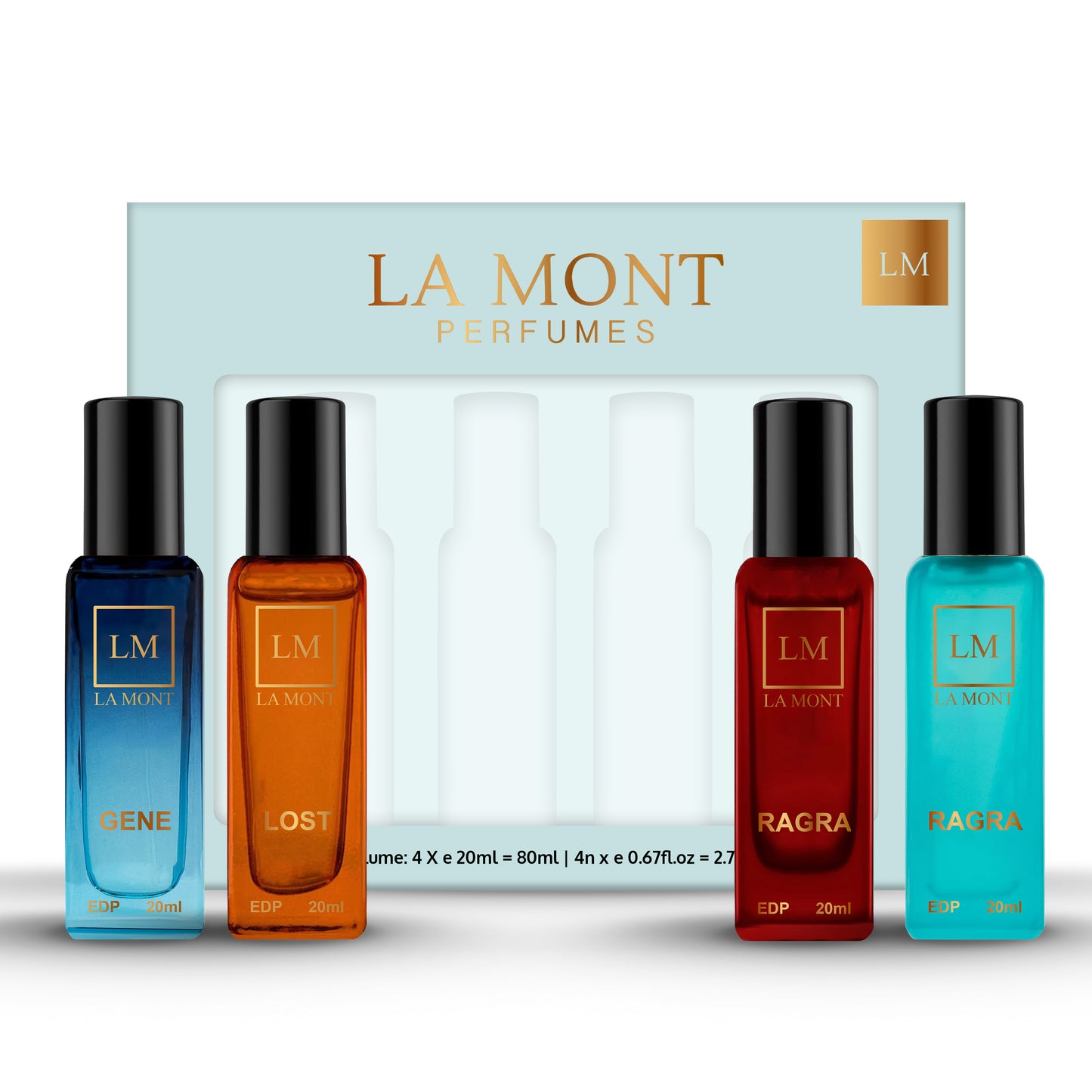 Luxury Perfume Gift Set For Unisex - 4 x 20ml